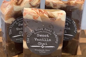 Sweet Vanilla Chai Handmade Cold Process Soap made with Goat's Milk