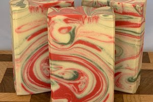 Lingonberry Spice Handmade Cold Process Soap made with Goat Milk