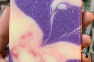 Black Raspberry Vanilla Handmade Cold Process Soap made with Goat Milk