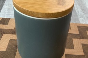 10oz Lava Ceramic Hand Poured Wooden X Wick Coconut Coconut Soy Wax Candle