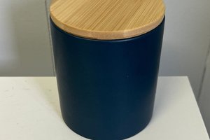 12oz Apple Cider Ceramic Hand Poured Wooden X Wick Coconut Soy Wax Candle