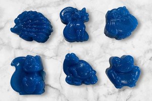 Blue Raspberry Slushie Jelly Soap Animal