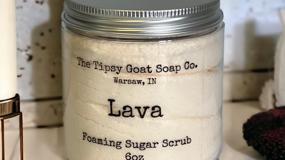 Lava Foaming Sugar Scrub | Sugar Whipped Soap