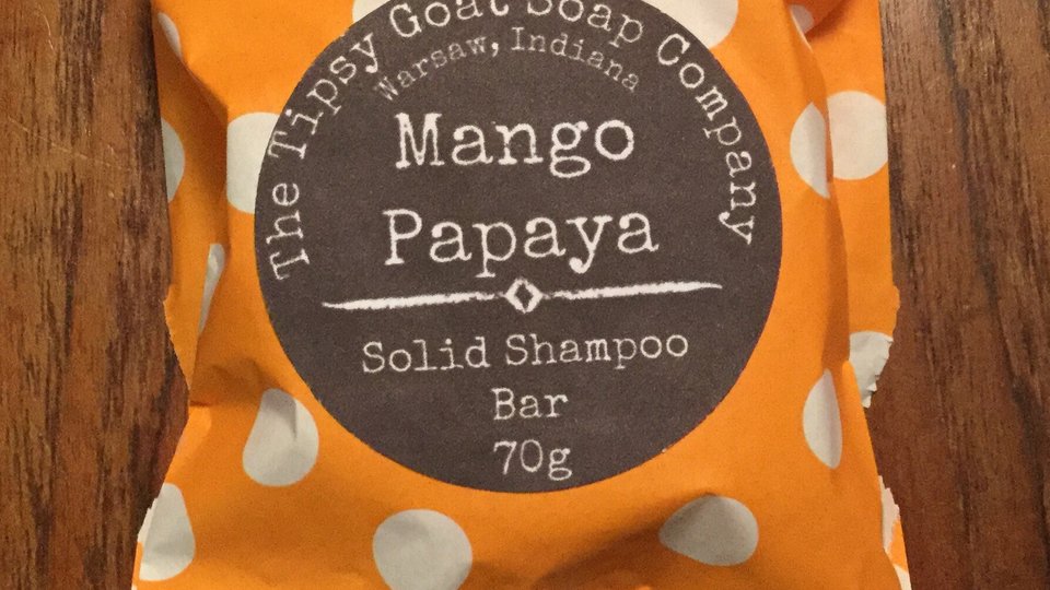 Mango Papaya Syndet Solid Shampoo Bar
