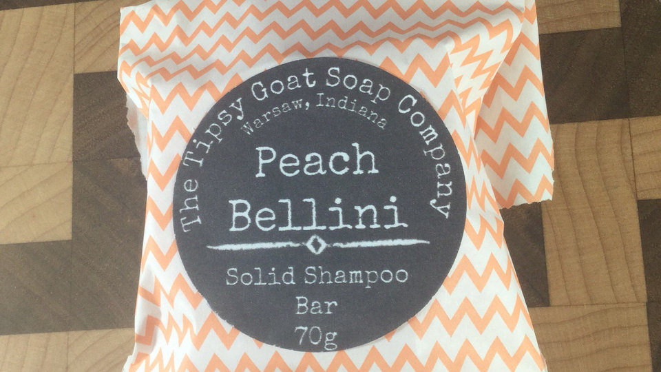 Peach Bellini Syndet Solid Shampoo Bar