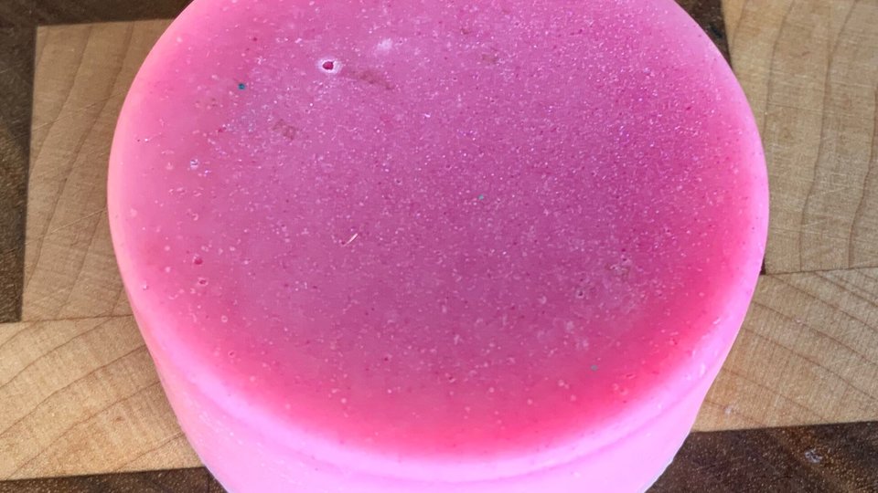 Cherry Almond Solid Hair Conditioner Bar with Argan Oil, Mango Butter, Tucuma Butter, and Silk Protein