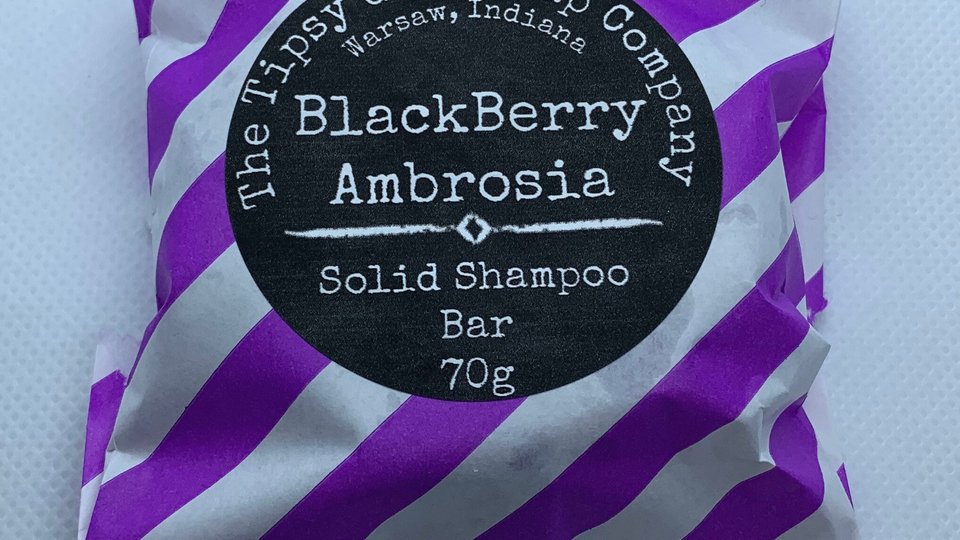 BlackBerry Ambrosia Eco Friendly Syndet Solid Shampoo Bar