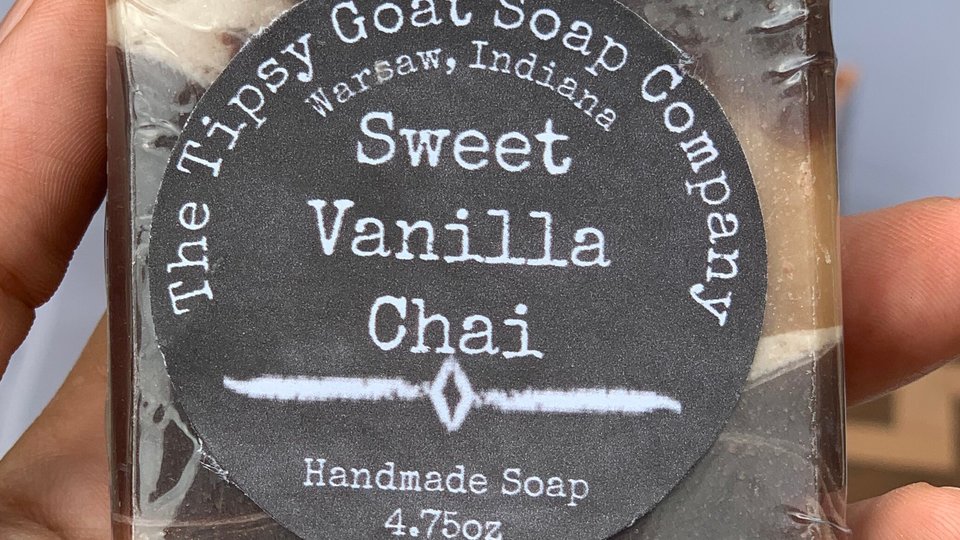 Sweet Vanilla Chai Handmade Cold Process Soap made with Goat's Milk