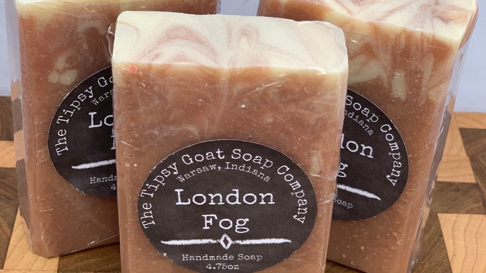 London Fog Handmade Cold Process Soap made with Goat Milk
