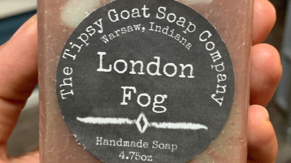 London Fog Handmade Cold Process Soap made with Goat Milk
