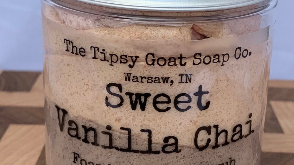 Sweet Vanilla Chai Foaming Sugar Scrub | Sugar Whipped Soap