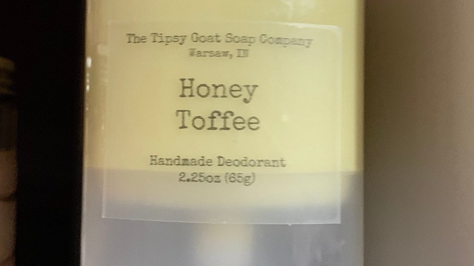 Honey Toffee Handmade Deodorant