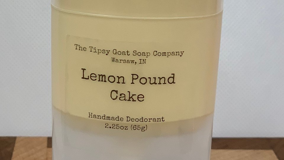 Lemon Pound Cake Handmade Deodorant