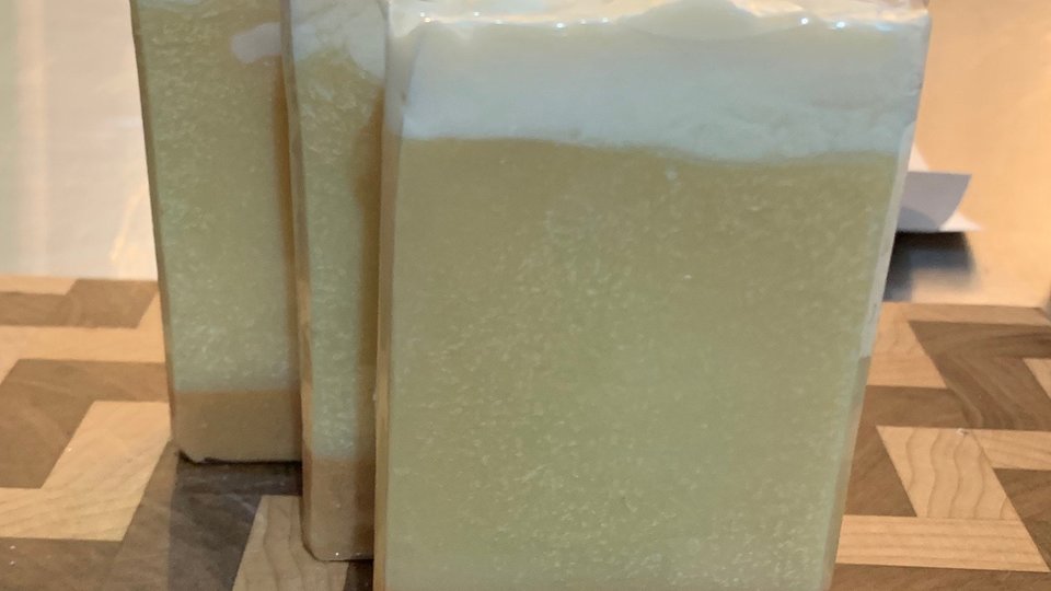 Lemon Pound Cake Handmade Cold Process Soap made with Goat Milk