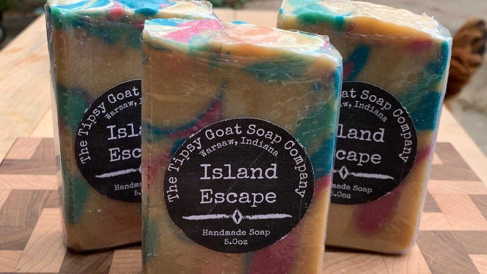 Island Escape Cold Process Soap made with Goat Milk