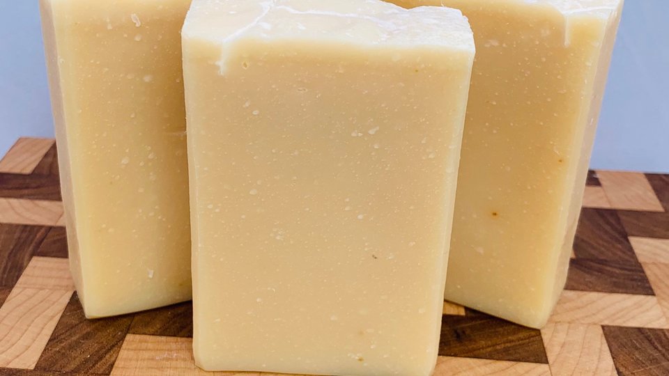 Naked (Unscented) Handmade Cold Process Soap made with Goat Milk