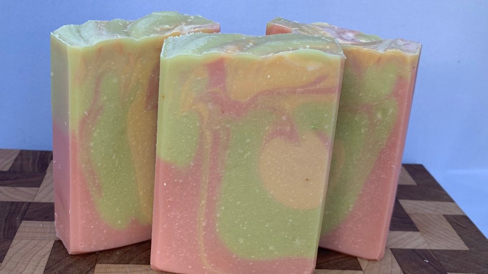 Grapefruit Bergamot Handmade Cold Process Soap made with Goat Milk
