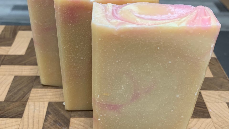 Honeysuckle Handmade Cold Process Soap made with Goat Milk