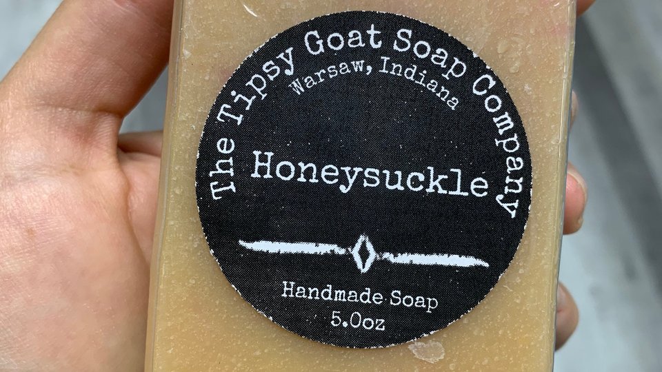 Honeysuckle Handmade Cold Process Soap made with Goat Milk