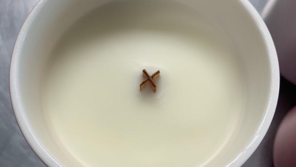 10oz Lava Ceramic Hand Poured Wooden X Wick Coconut Coconut Soy Wax Candle