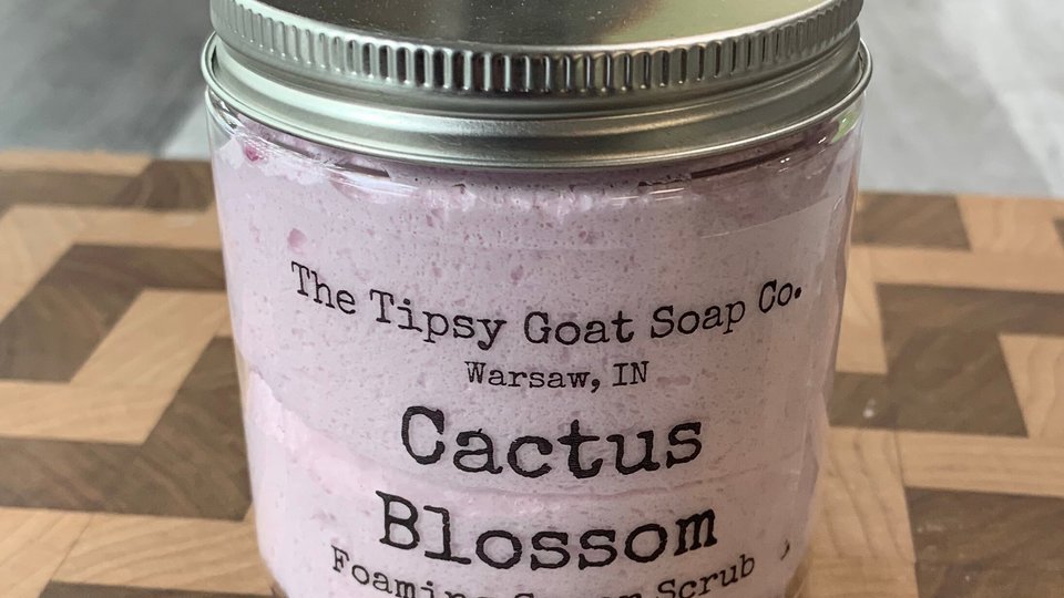 Cactus Blossom Foaming Sugar Scrub | Sugar Whipped Soap