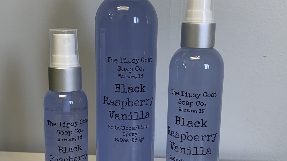 Black Raspberry Vanilla Body/Room/Linen Spray