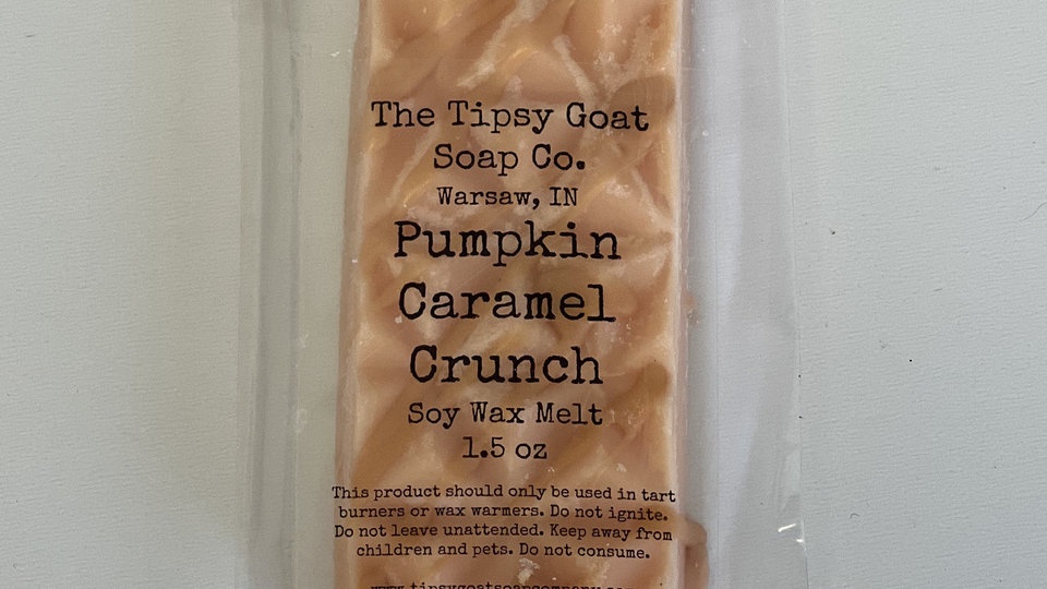 Pumpkin Caramel Crunch Soy Wax Melt Snap Bar