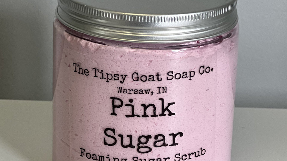 Pink Sugar Foaming Sugar Scrub | Sugar Whipped Soap