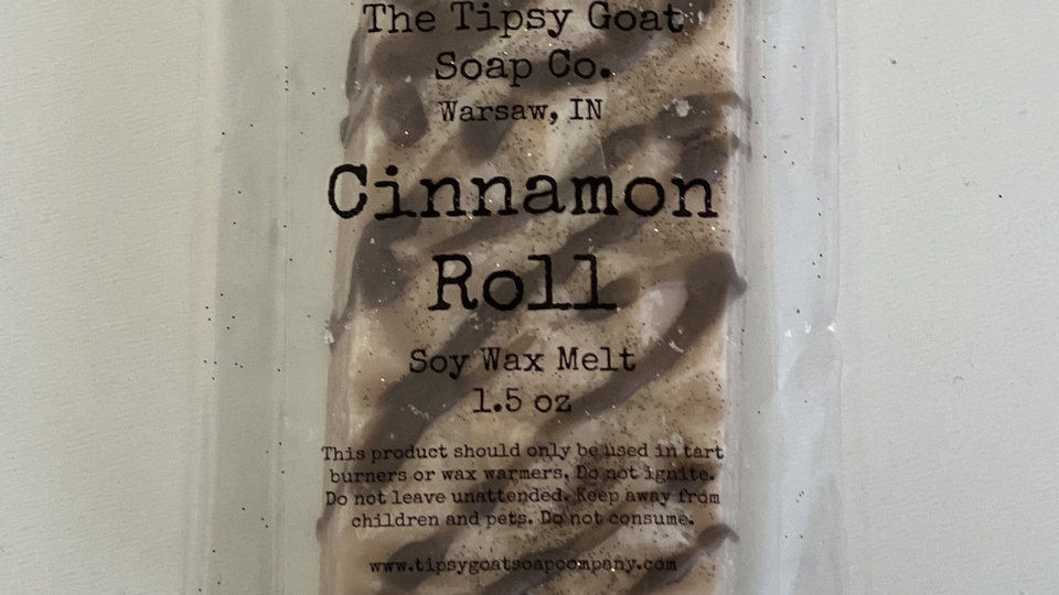 Cinnamon Roll Soy Wax Melt Snap Bar