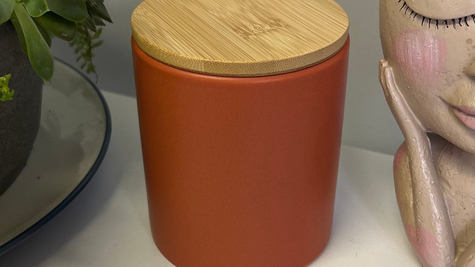 12oz Apple Cider Ceramic Hand Poured Wooden X Wick Coconut Soy Wax Candle