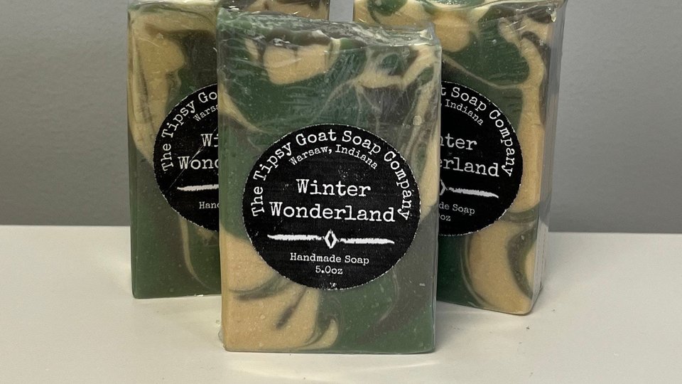 Winter Wonderland Cold Process Soap made with Goat Milk