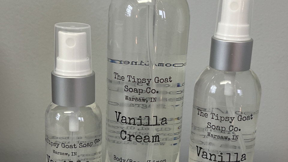 Vanilla Cream Body/Room/Linen Spray