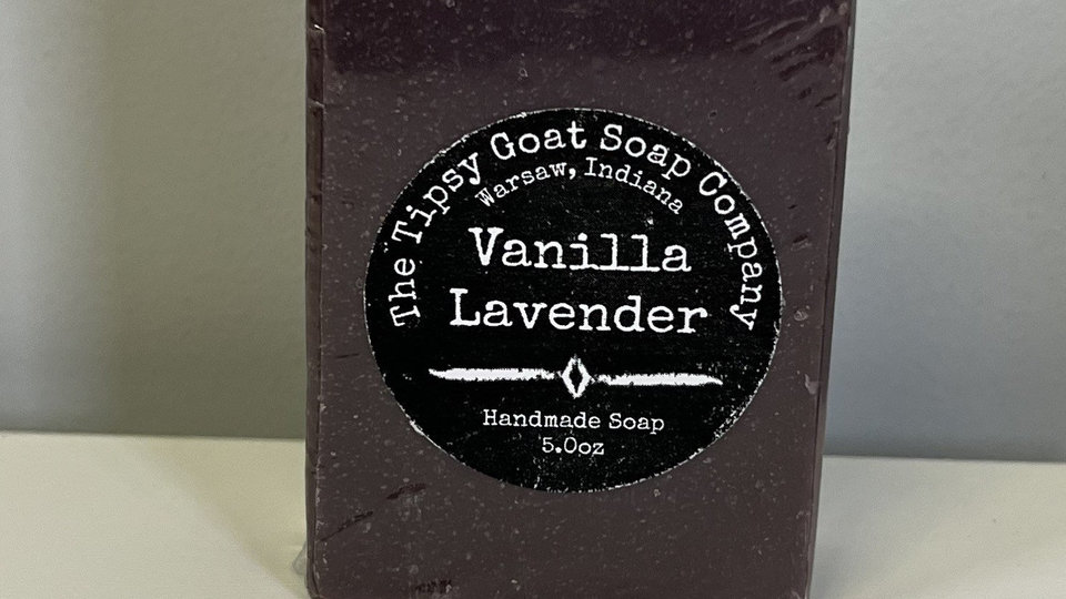 Vanilla Lavender Handmade Cold Process Soap made with Goat Milk