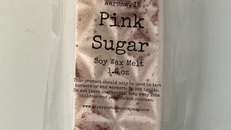Pink Sugar Soy Wax Melt Snap Bar