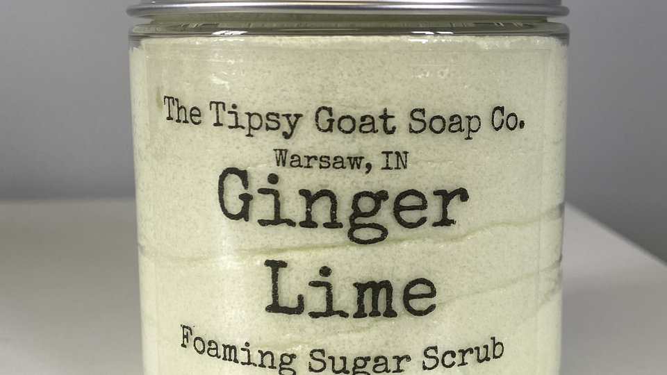 Ginger Lime Foaming Sugar Scrub | Sugar Whipped Soap