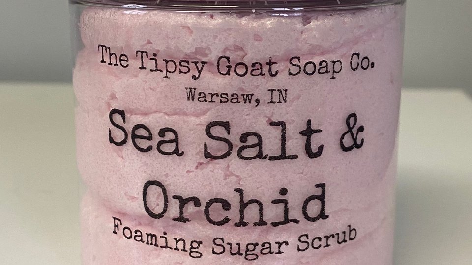 Sea Salt & Orchid Foaming Sugar Scrub | Sugar Whipped Soap