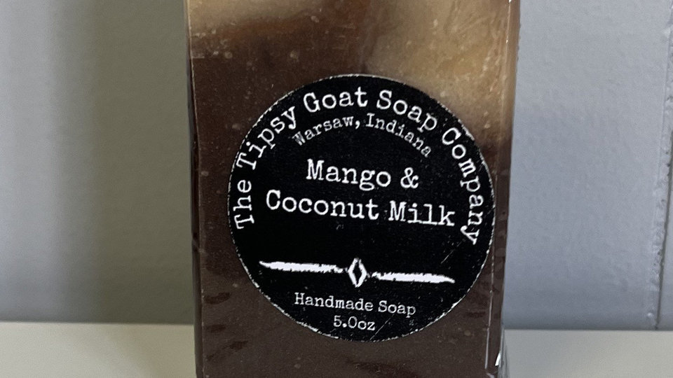 Mango & Coconut Milk Handmade Cold Process Soap made with Goat Milk