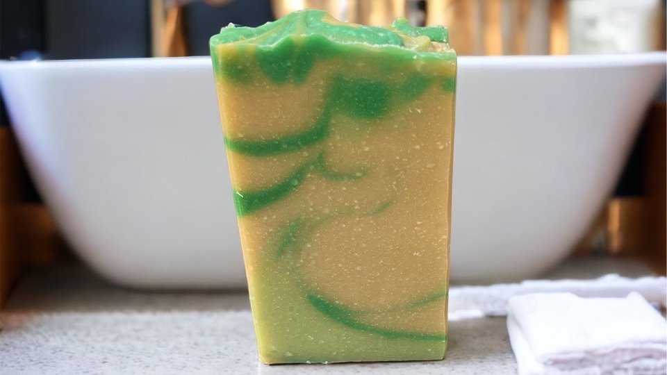 Pineapple & Cilantro Handmade Cold Process Soap made with Goat Milk