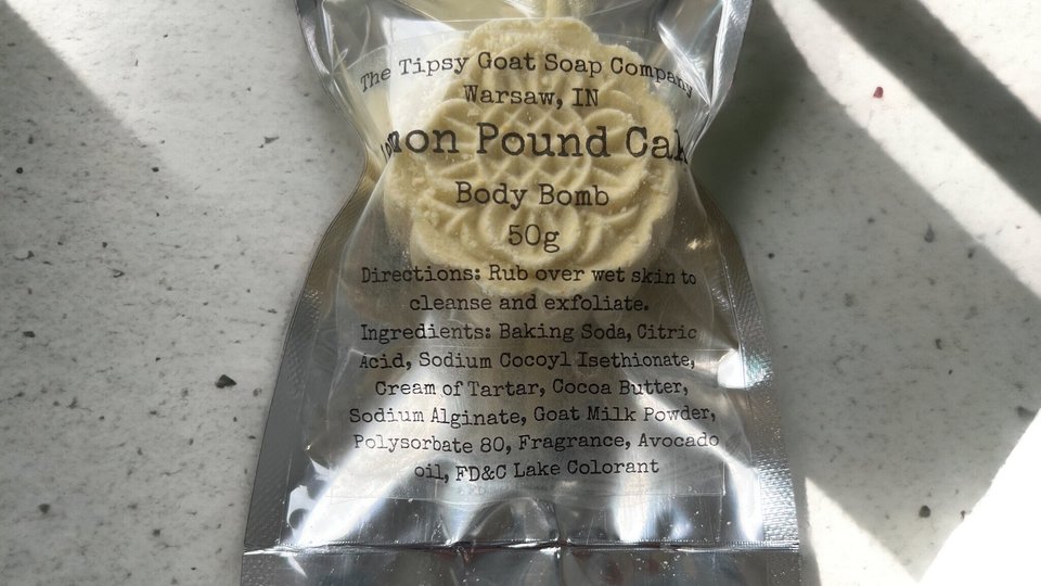 Lemon Pound Cake Body Bomb