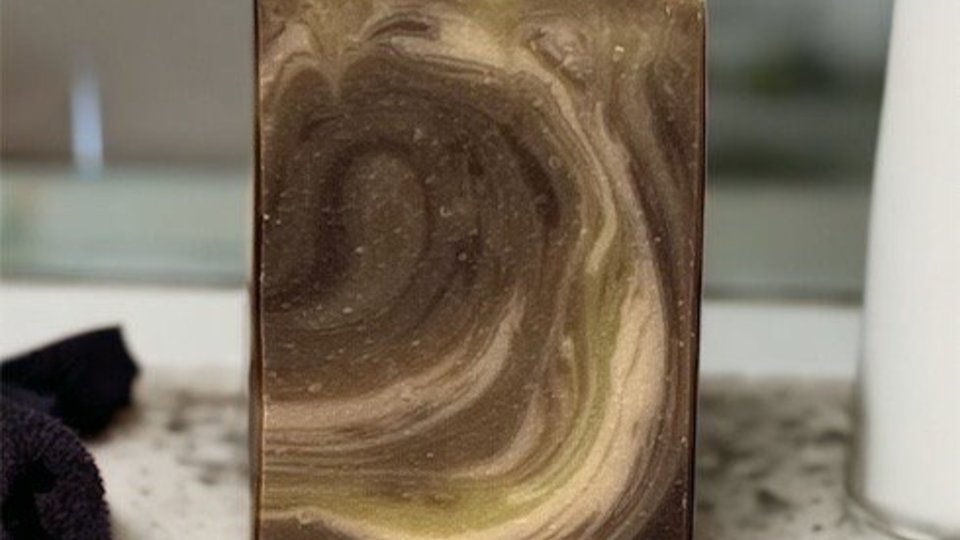 Honeydew & Coconut Cream Cold Process Soap made with Goat Milk