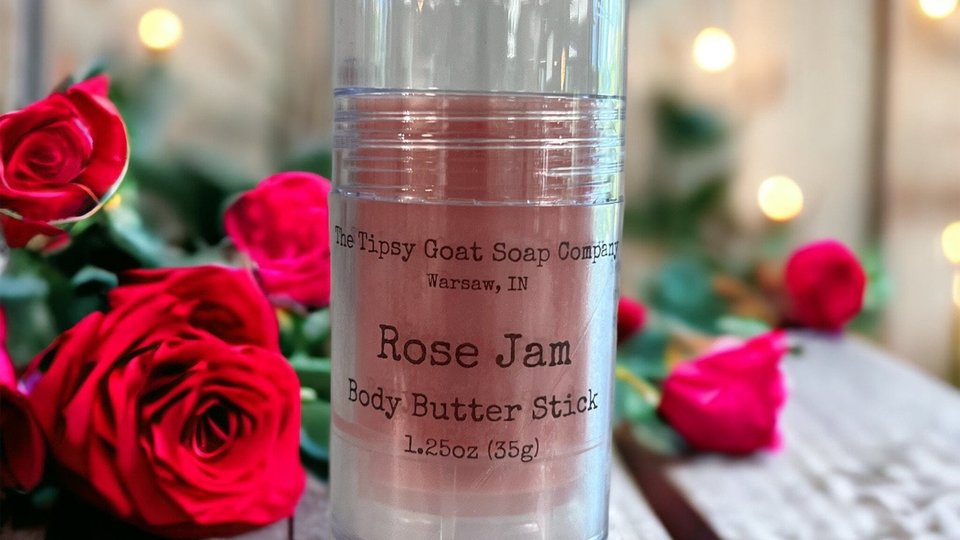 Rose Jam Body Butter Stick | Solid Lotion Stick