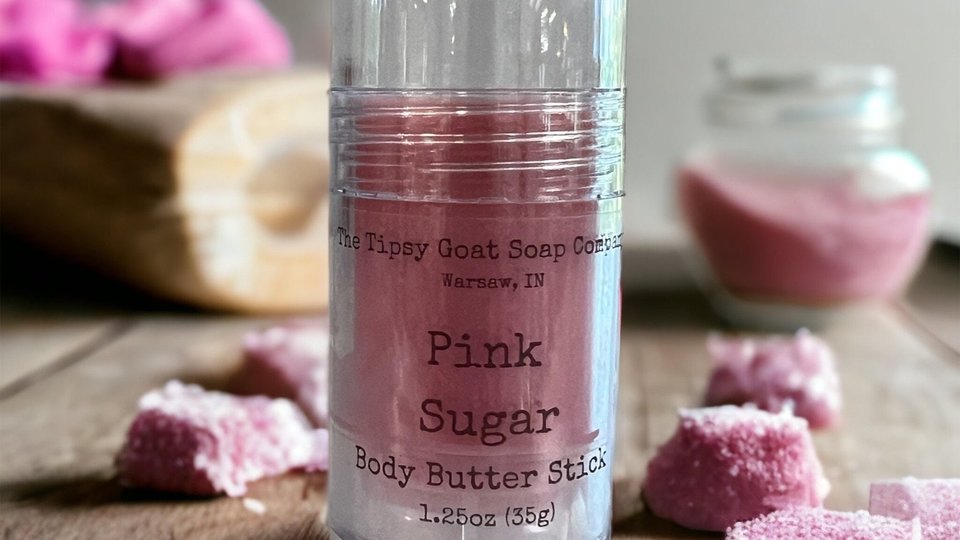 Pink Sugar Body Butter Stick | Solid Lotion Stick