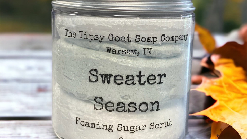 Sweater Season Foaming Sugar Scrub | Sugar Whipped Soap