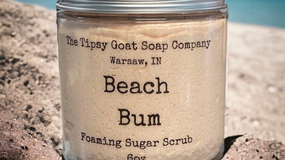 Beach Bum Foaming Sugar Scrub | Sugar Whipped Soap