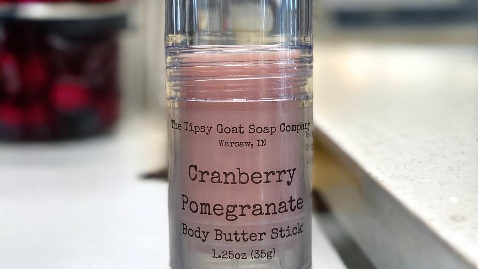 Cranberry Pomegranate Body Butter Stick | Solid Lotion Stick