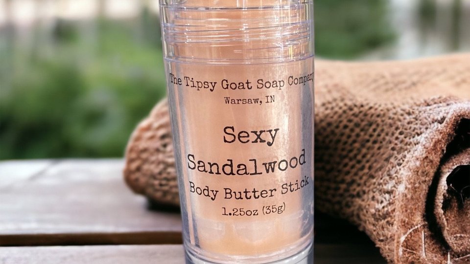 Sexy Sandalwood Body Butter Stick | Solid Lotion Stick