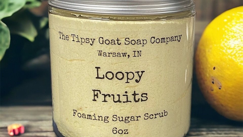 Loopy Fruits Foaming Sugar Scrub | Sugar Whipped Soap
