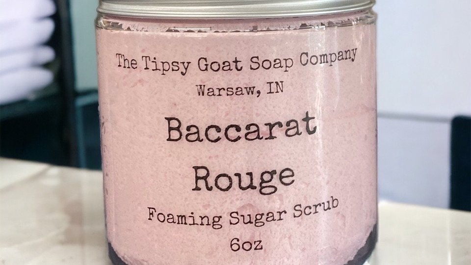 Baccarat Rouge Foaming Sugar Scrub | Sugar Whipped Soap