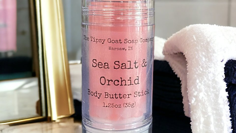 Sea Salt & Orchid Body Butter Stick | Solid Lotion Stick