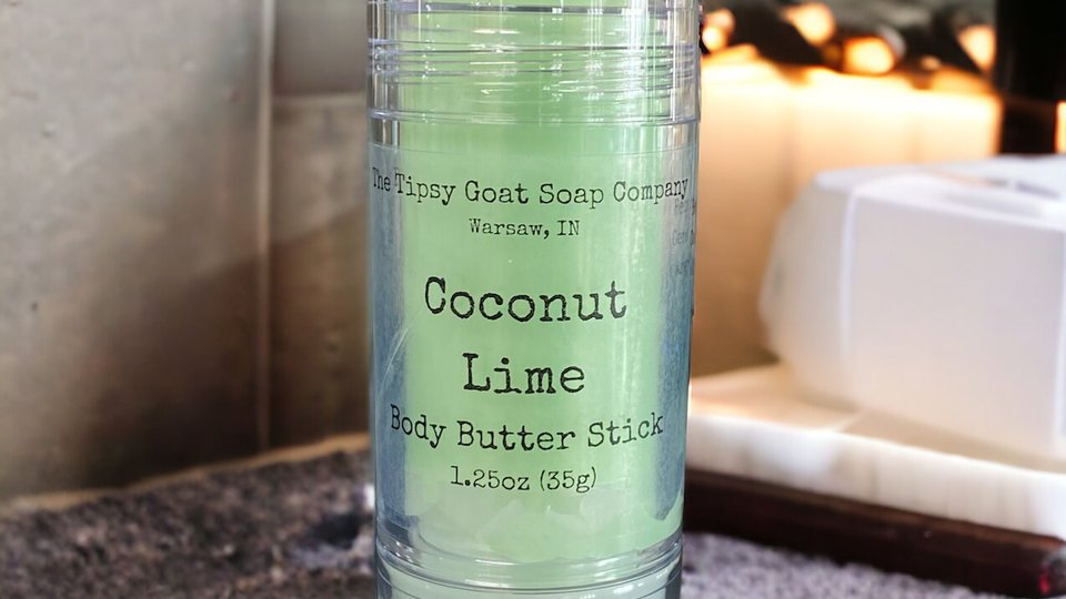 Coconut Lime Body Butter Stick | Solid Lotion Stick